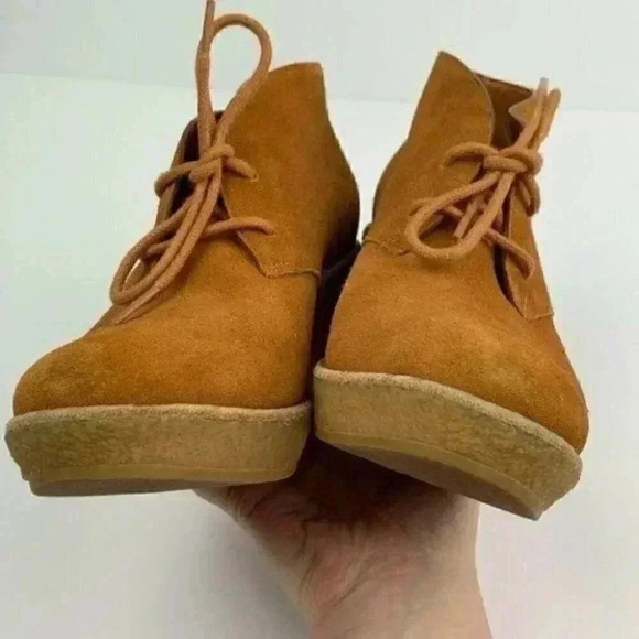 Cole Haan boots size 5 suede wedge ankle booties - Picture 6 of 8